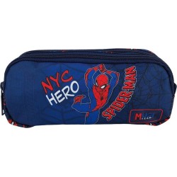 Diakakis imports Σχολική κασετίνα βαρελάκι Spider- Man NYC Hero Must Team 2 θήκες 000508818 5205698825743