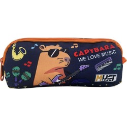Diakakis imports Σχολική κασετίνα βαρελάκι Must Team Capybara 2 θήκες 000587173 5205698805516