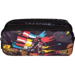 Diakakis imports School Pencil Case Must Team Bike 2 Zippers 000587200 5205698807374