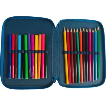 Diakakis imports School Pencil Case Double Filled Disney Frozen Flowers Must Team 000565993 5205698826108