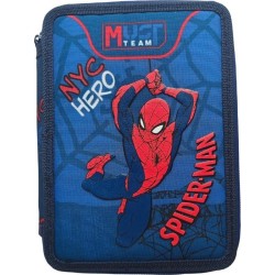 Diakakis imports Σχολική Κασετίνα Διπλή Γεμάτη Spider - Man NYC Hero Must Team 000508824 5205698826221