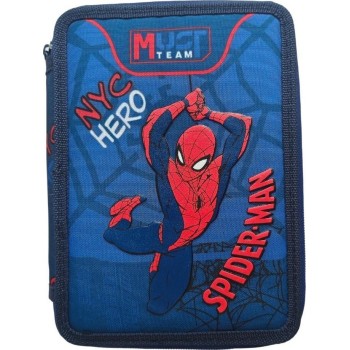 Diakakis imports Σχολική Κασετίνα Διπλή Γεμάτη Spider - Man NYC Hero Must Team 000508824 5205698826221