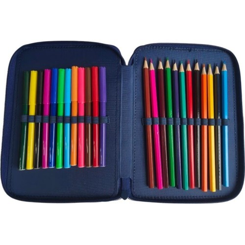 Diakakis imports School Pencil Case Double Filled Spider - Man Nyc Hero Must Team 000508824 5205698826221