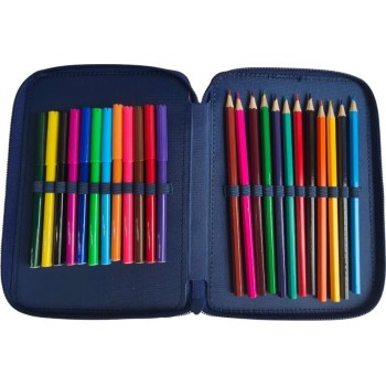 Diakakis imports School Pencil Case Double Filled Spider - Man Nyc Hero Must Team 000508824 5205698826221