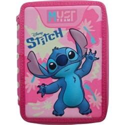 Diakakis imports Σχολική Κασετίνα Διπλή Γεμάτη Disney Stitch Must Team 000565997 5205698826269