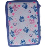 Diakakis imports School Pencil Case Double Filled Disney Stitch - Angel Ohana Must Team 000565996 5205698826245