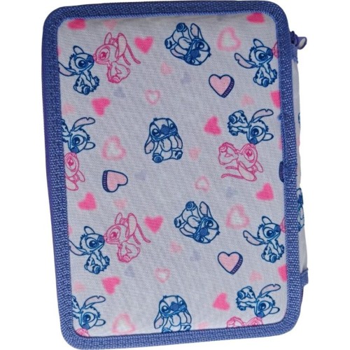 Diakakis imports Σχολική Κασετίνα Διπλή Γεμάτη Disney Stitch - Angel Ohana Must Team 000565996 5205698826245