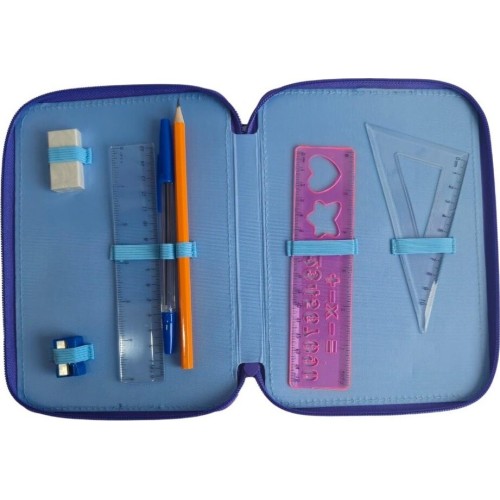 Diakakis imports School Pencil Case Double Filled Disney Stitch - Angel Ohana Must Team 000565996 5205698826245