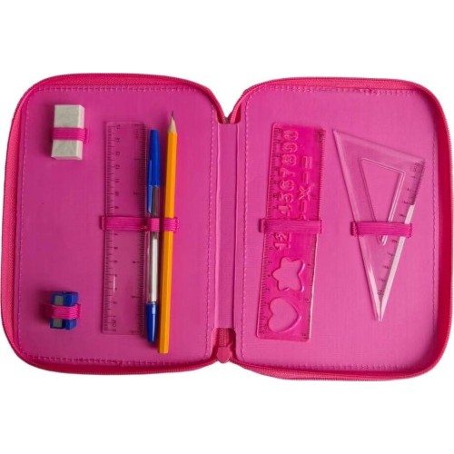 Diakakis imports School Pencil Case Double Filled Must Team Girl - Unicorn 000587250 5205698808449