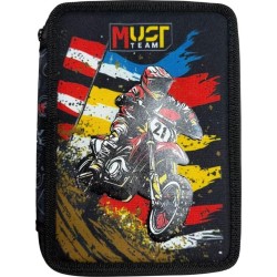 Diakakis imports Σχολική Κασετίνα Διπλή Γεμάτη Must Team Bike 000587245 5205698808340