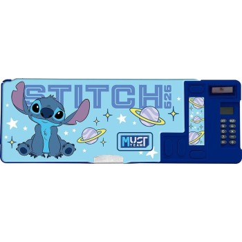 Diakakis imports Pencil Case Disney Stitch Blue Must Team With Magnetic Closure 26x9x3,2 Cm 000565991 5205698826061