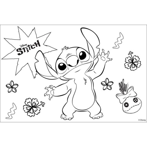 Diakakis imports Painting Block 23x33cm 40 sheets Self-stencil- 2 pages 2 sheets Lilo and Stitch 1 000565857 5205698816949