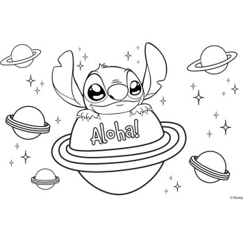 Diakakis imports Painting Block 23x33cm 40 sheets Self-stencil- 2 pages 2 sheets Lilo and Stitch 2 000565858 5205698816970