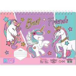 Diakakis imports Must Team Fashion Girl - Unicorn με αυτοκ-στενσιλ- 2 Σελ Χρωμ. 2 Σχέδια 000587406 5205698815959
