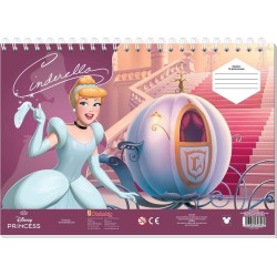 Diakakis imports Μπλοκ Ζωγραφ Princess 23x33 40φυλ Αυτοκ-στενσιλ- 2σελ ΧΡ 2ΣΧ Χιονατη-σταχτοπουτα 000564991 5205698748462