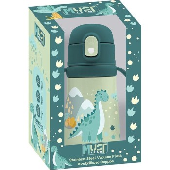Diakakis imports Vacuum Flask Stainless Steel Must Team Little Dinosaur 350 Ml 000587465 5205698821394