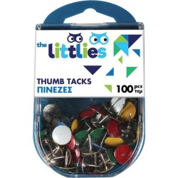Diakakis imports Πινέζες Χρωματιστές The Littlies 100 Τμχ. 000646653 5205698443657