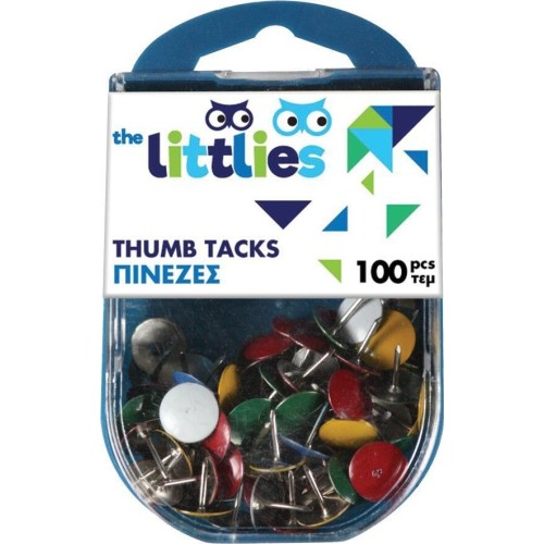 Diakakis imports Πινέζες Χρωματιστές The Littlies 100 Τμχ. 000646653 5205698443657