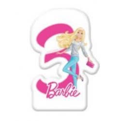 PROCOS Κερί Γενεθλίων Barbie Sparkle Αριθμός No3 084202 5201184842027