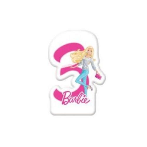 PROCOS Κερί Γενεθλίων Barbie Sparkle Αριθμός No3 084202 5201184842027