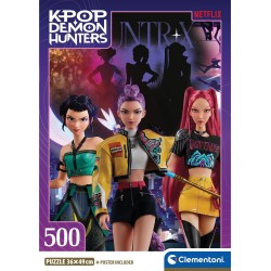 Clementoni παιδικό παζλ high quality k-pop demon hunters compact box 500 τμχ 1220-35626 8005125356263