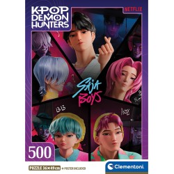 Clementoni παιδικό παζλ high quality k-pop demon hunters compact box 500 τμχ 1220-35625 8005125356256