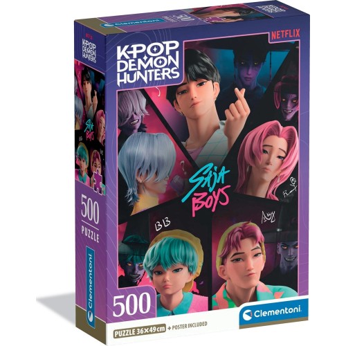 Clementoni Children's Puzzle High Quality K-pop Demon Hunters Compact box 500 pcs 1220-35625 8005125356256