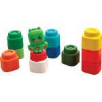 Clementoni Clemmy set of 10 Soft Bricks and Dracula Figure for 6+ Months 1033-17980 8005125179800