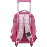 Diakakis imports School Trolley Bag Elementary Must Team Pink Unicorn 3 Compartments 000587628 5205698828638