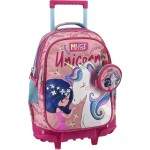 Diakakis imports Σχολική Τσάντα Τρόλεϊ Δημοτικού Must Team Girl - Unicorn 3 θήκες 000587219 5205698807817