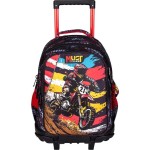 Diakakis imports School Trolley Bag Elementary Must Team Bike 3 Compartments 000587199 5205698807350