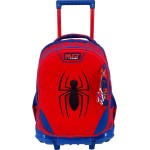 Diakakis imports Σχολική Τσάντα Τρόλεϊ Δημοτικού Spider-man Red Must Team 3 θήκες 000508813 5205698825484