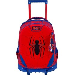 Diakakis imports Σχολική Τσάντα Τρόλεϊ Δημοτικού Spider-man Red Must Team 3 θήκες 000508813 5205698825484