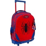 Diakakis imports Σχολική Τσάντα Τρόλεϊ Δημοτικού Spider-man Red Must Team 3 θήκες 000508813 5205698825484