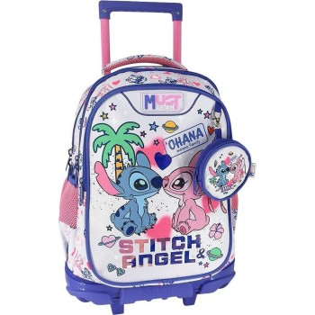 Diakakis imports Σχολική Τσάντα Τρόλεϊ Δημοτικού Disney Stitch- Angel Ohana Must Team 3 θήκες 000565979 5205698825460