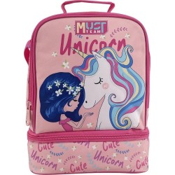 Diakakis imports Τσαντάκι Φαγητού Ισοθερμικό Must Team Yummy Girl and Unicorn 2 Θήκες 000587221 5205698808159