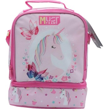 Diakakis imports Τσαντάκι Φαγητού Ισοθερμικό Must Team Yummy Pink Unicorn 2 Θήκες 000587651 5205698829093