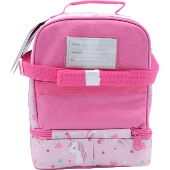 Diakakis imports Lunch Bag Insulated Must Team Yummy Pink Unicorn 2 Compartments 000587651 5205698829093