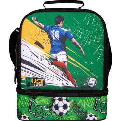 Diakakis imports Lunch Bag Insulated Must Team Yummy Football 2 Compartments 000587193 5205698807176