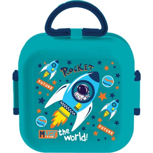 Diakakis imports Lunch Box Must Team 550ml Pp Plastic With Fork And Spoon In 4 Designs 000587532 5205698823367