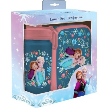 Diakakis imports Disney Frozen Φαγητοδοχειο PP 800ml and Παγουρι Αλουμινιου 500ml Σετ Frozen 000565918 5205698822735