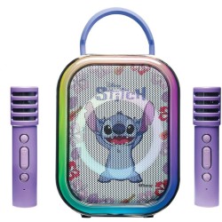 Lexibook Portable Bluetooth Karaoke Speaker With 2 Wireless Microphones Disney Stitch  25.BTC030D 3380743121710