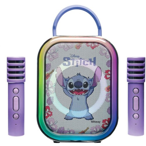 Lexibook Φορητό Ηχείο Bluetooth Karaoke Με 2 Ασύρματα Μικρόφωνα Disney Stitch 25.BTC030D 3380743121710