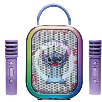 Lexibook Φορητό Ηχείο Bluetooth Karaoke Με 2 Ασύρματα Μικρόφωνα Disney Stitch 25.BTC030D 3380743121710