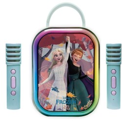 Lexibook Portable Bluetooth Karaoke Speaker With 2 Wireless Microphones Disney Frozen 25.BTC030FZ 3380743121734