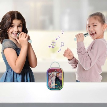 Lexibook Φορητό Ηχείο Bluetooth Karaoke Με 2 Ασύρματα Μικρόφωνα Disney Frozen 25.BTC030FZ 3380743121734