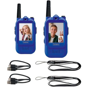 Lexibook Rechargeable Video Color Screen Walkie Talkie With 500 Meter Range 25.TWV10 3380743130224
