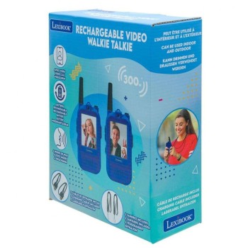 Lexibook Rechargeable Video Color Screen Walkie Talkie With 500 Meter Range 25.TWV10 3380743130224