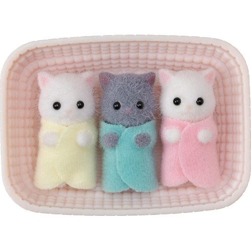 Epoch sylvanian families  persian cat triplets dolls - dollhouse playsets 5458 5054131054581