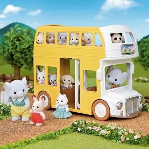 Epoch Sylvanian Families Διώροφο Λεωφορείο Βρεφονηπιακού Σταθμού 5879 5054131058794
